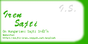 iren sajti business card